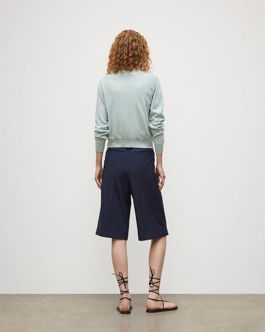 Johnstons Blue Iris Light Classic Cashmere Cardigan