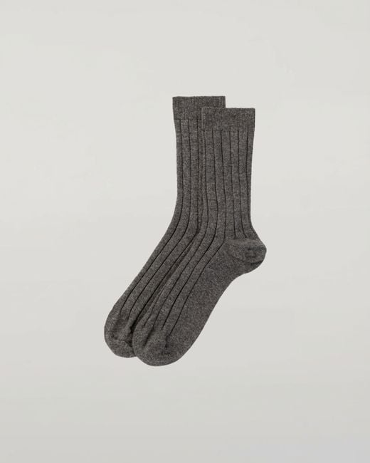 Johnstons Gray Fleming Mid Cashmere Socks for men