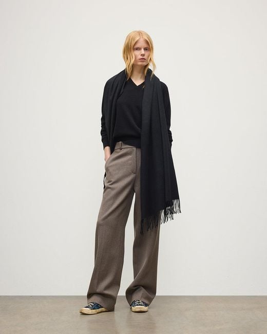 Johnstons Black Cashmere Stole