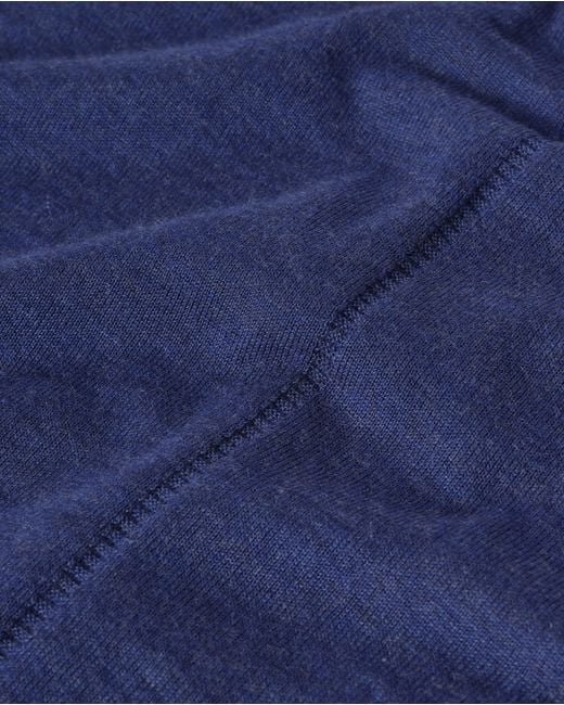 Johnstons Blue Beatrice Superfine Cashmere Jumper