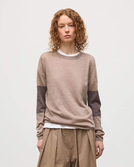 Johnstons Natural Euna Superfine Cashmere T-Shirt