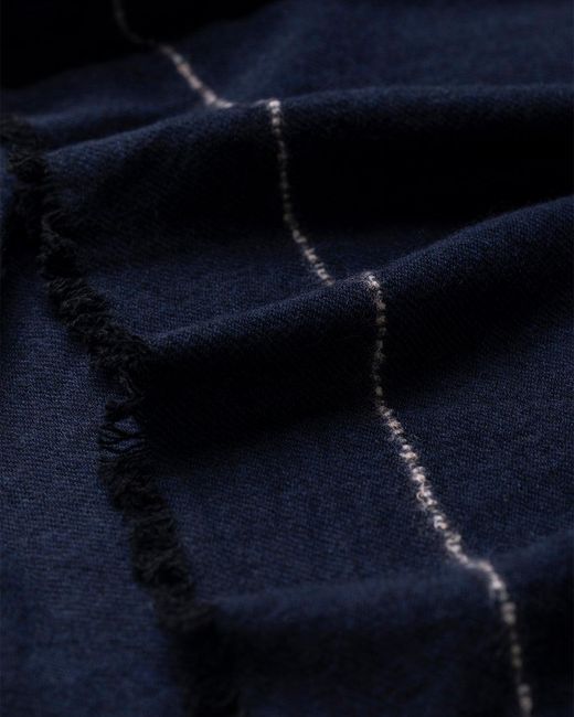 Johnstons Blue Usan Cashmere Scarf
