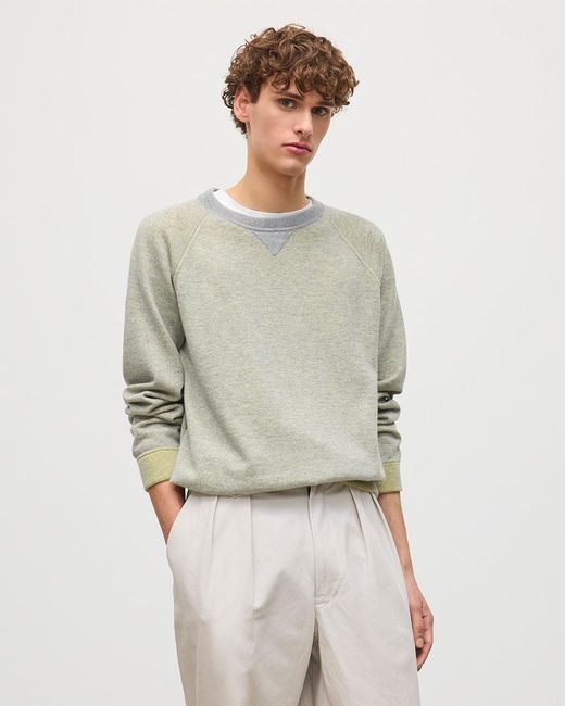 Johnstons White Beach Cashmere Sweatshirt