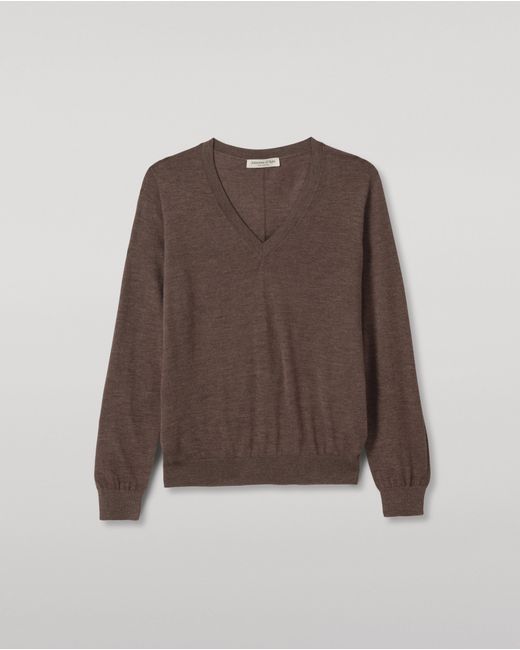 Johnstons White Beatrice Superfine Cashmere Jumper