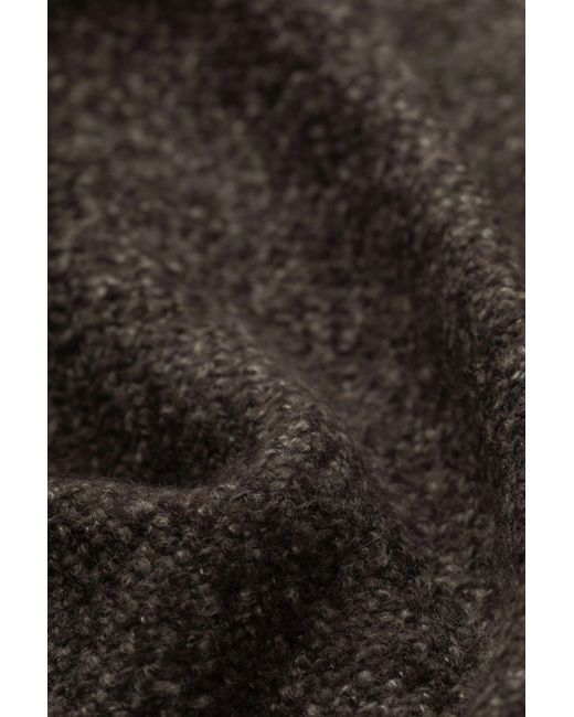 Johnstons Gray Brushed Bouclé Cashmere Silk Throw