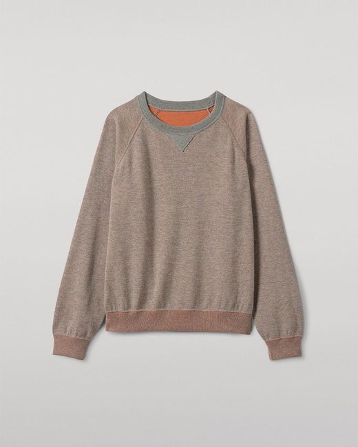 Johnstons White Beach Cashmere Sweatshirt for men