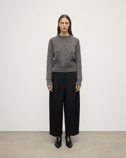 Johnstons Brown High Neck Donegal Cashmere Jumper