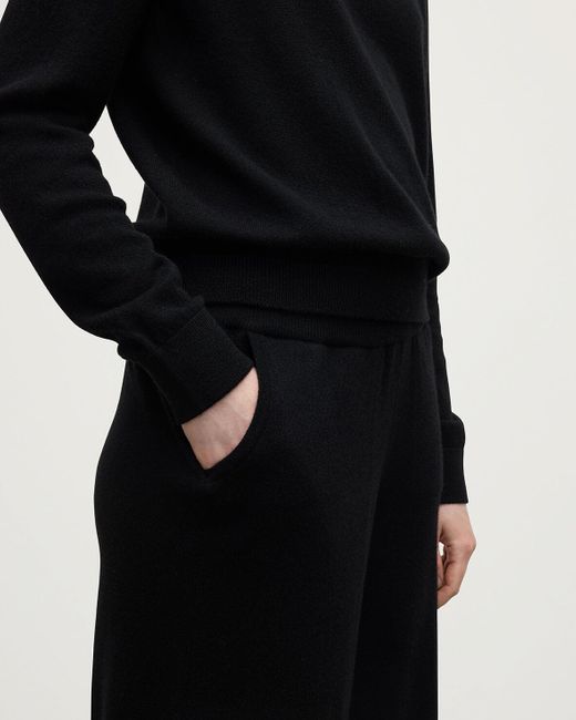 Johnstons Blue Wide Leg Cashmere Trousers