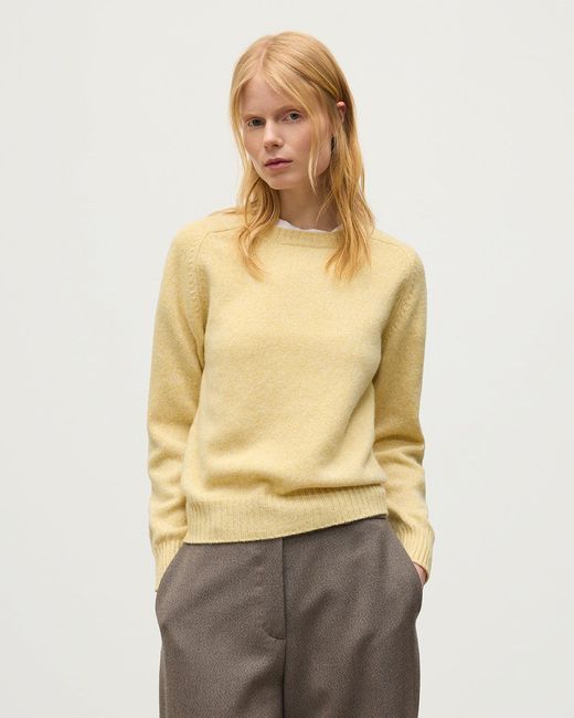 Johnstons White Blyth Lambswool Jumper