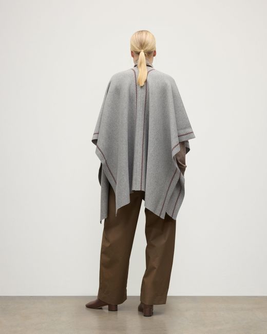 Johnstons Natural Hawk Light Cashmere Poncho