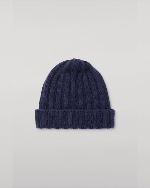 Johnstons Blue Bhaltair Cashmere Silk Beanie
