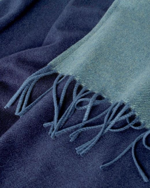 Johnstons Blue Ombré Cashmere Cape