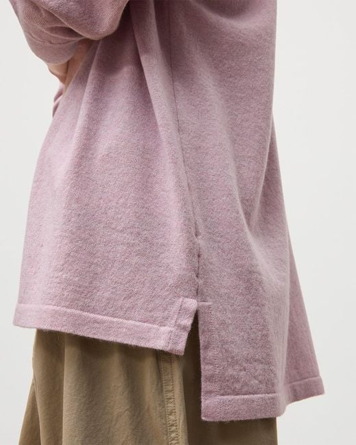 Johnstons Pink Munro Light Cashmere Shirt
