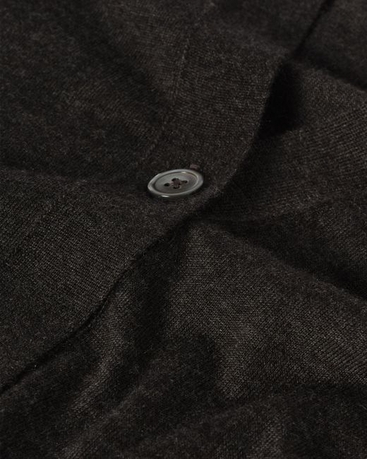 Johnstons White Elise Dark Long Superfine Cashmere Cardigan