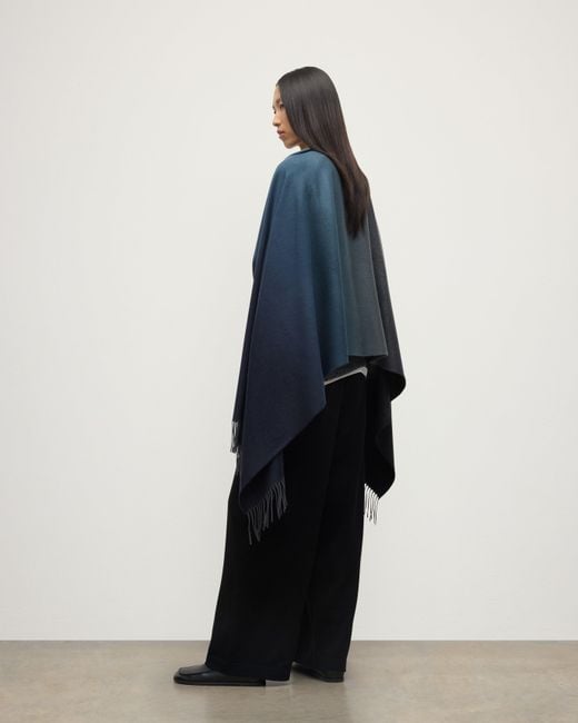 Johnstons Blue Umbra Ombré Cashmere Stole
