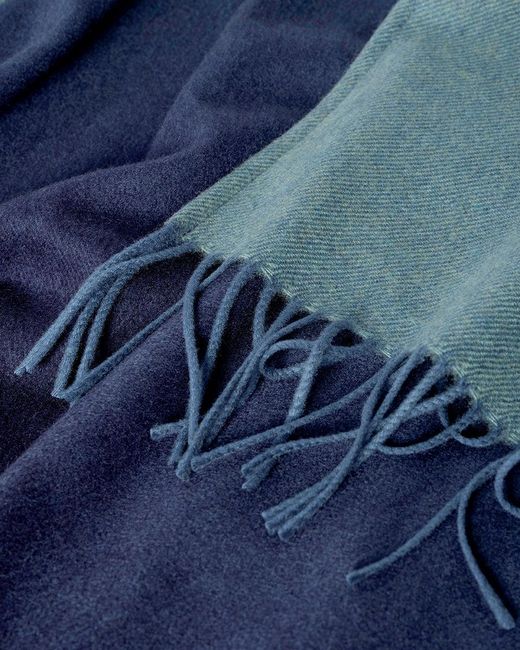 Johnstons Blue Ombré Cashmere Cape