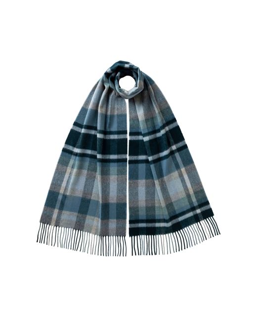 JOHNSTONS OF ELGIN ブロックチェック カシミヤ100％ 大判ストール