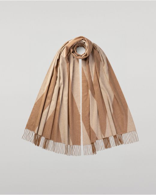 Johnstons Natural Chevron Cashmere & Vicuña Stole