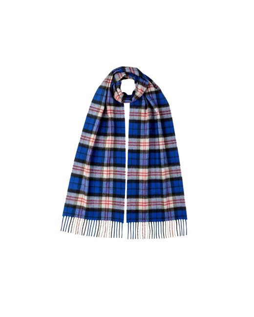 Johnstons of Elgin Macfadyen Tartan Cashmere Scarf in Blue Lyst UK