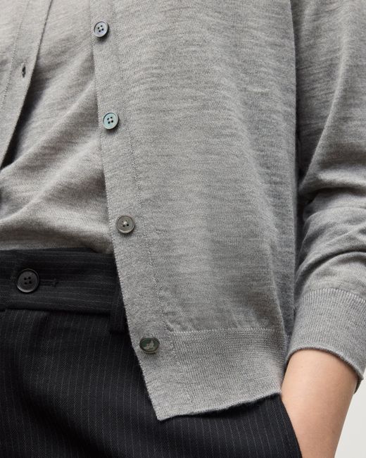 Johnstons White Honor Superfine Cashmere Cardigan