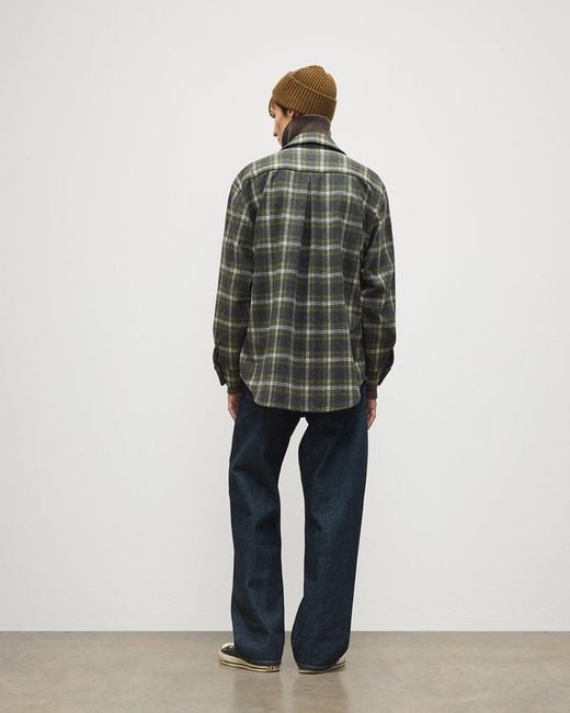Johnstons Green Capercaillie Plaid Overshirt