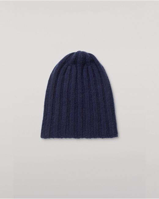 Johnstons Blue Bhaltair Cashmere Silk Beanie