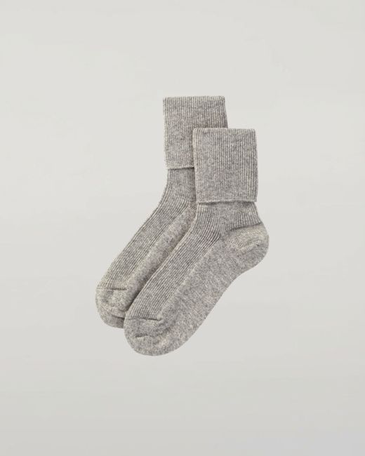 Johnstons Blue Cashmere Lounge Socks Gift Set