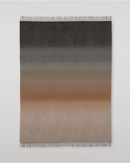 Johnstons Brown Umbra Ombre Cashmere Throw