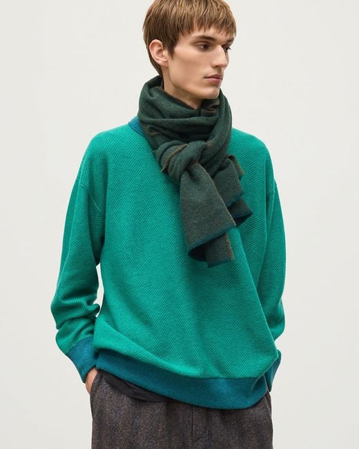 Johnstons Green Mountain Twill Cashmere Scarf