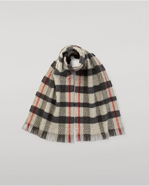 Johnstons Gray Crowe Cashmere Scarf