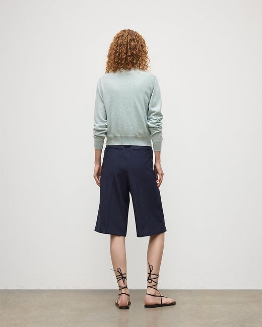 Johnstons Blue Iris Light Classic Cashmere Cardigan