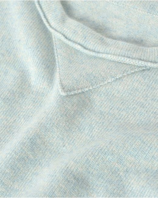Johnstons Green Stella Light Cashmere Sweatshirt