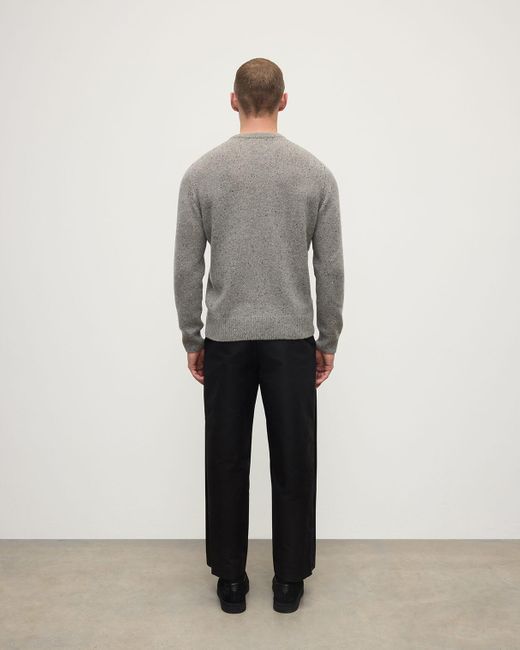 Johnstons Gray Donegal Cashmere Marl Jumper for men