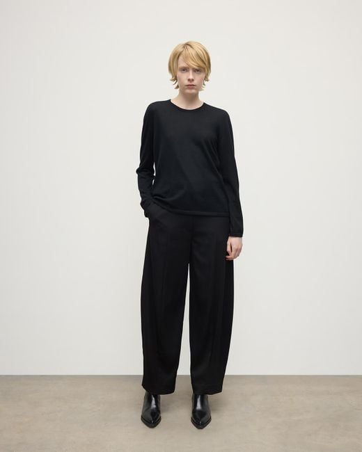 Johnstons Blue Superfine Cashmere Jumper