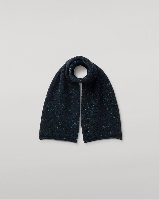 Johnstons Blue Tiree Donegal Cashmere Scarf