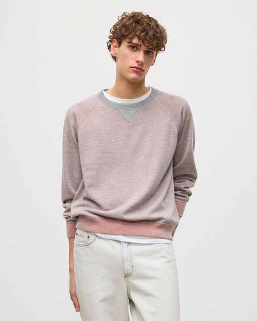 Johnstons White Beach Cashmere Sweatshirt for men