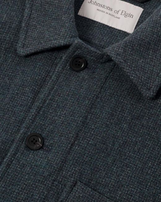 Johnstons Blue The Weavers Jacket for men