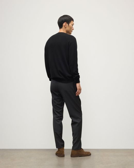 Johnstons Blue Argyll Cashmere Jumper for men