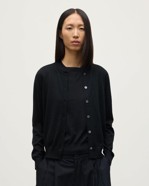 Johnstons Blue Honor Superfine Cashmere Cardigan