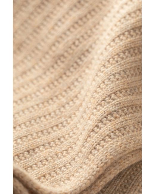 Johnstons Natural Texture Knitted Cashmere Throw