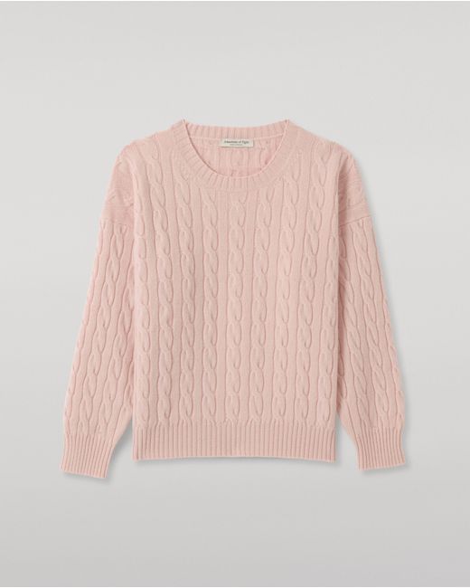 Johnstons Pink Kylesku Cashmere Jumper