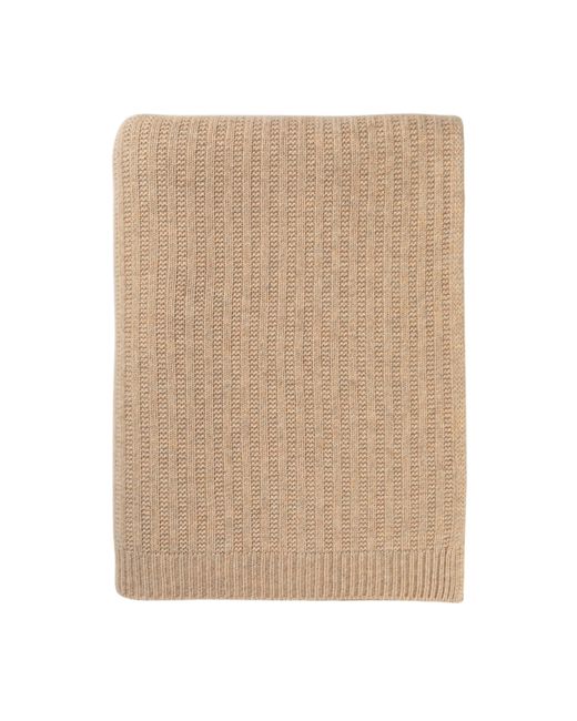 Johnstons Natural Texture Knitted Cashmere Throw