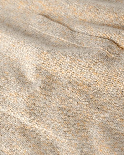 Johnstons White Gauzy Pocket Cashmere Jumper