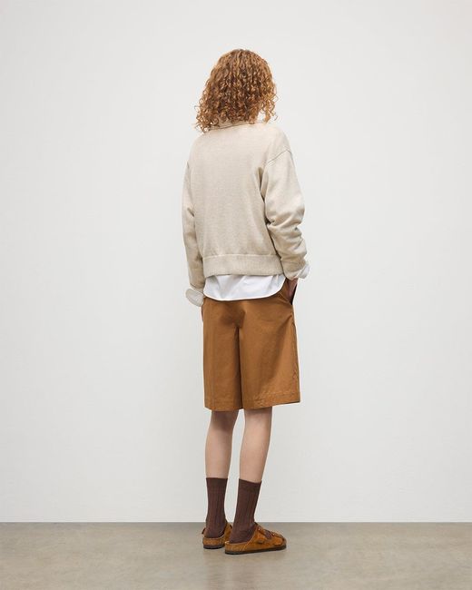 Johnstons White Stella Natural Cashmere Sweatshirt