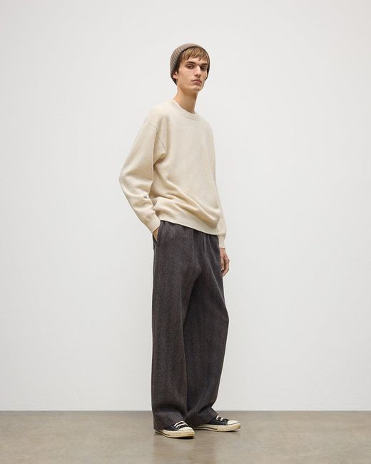 Johnstons White Craigie Lambswool Jumper