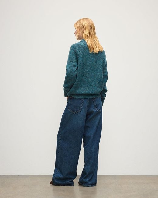 Johnstons Blue Fyfe Cashmere Jumper