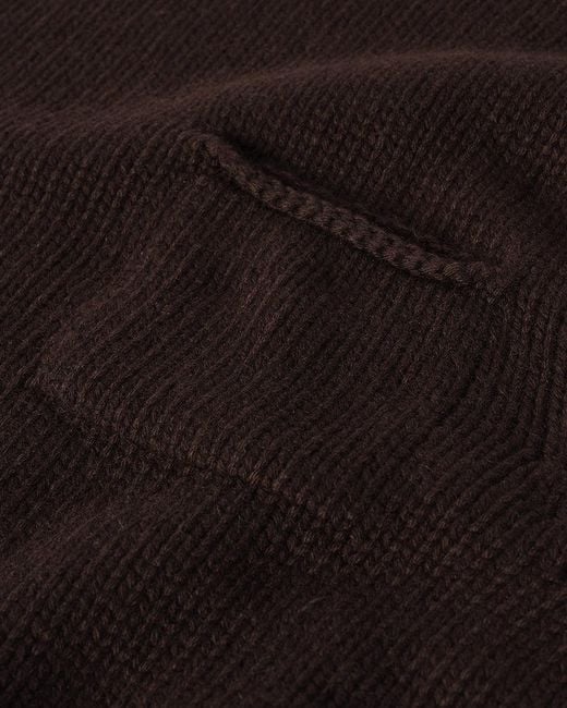 Johnstons Black Dark Cashmere Turtleneck Jumper for men