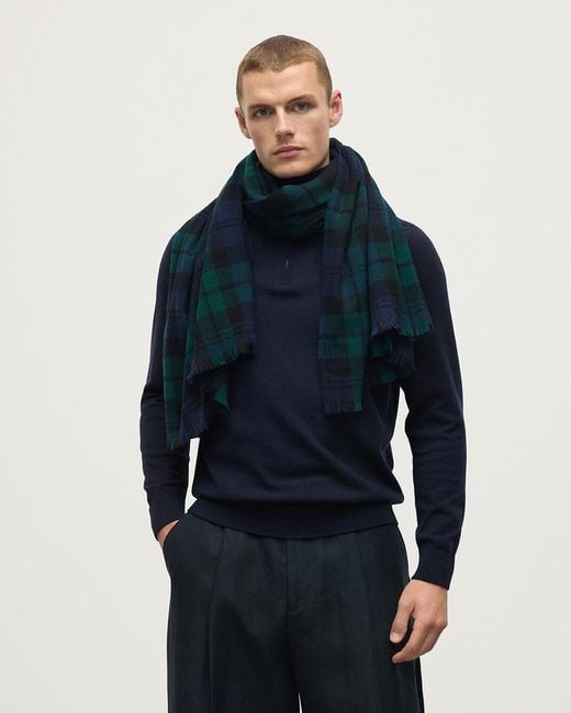 Johnstons Black Watch Lightweight Cashmere Tartan Stole