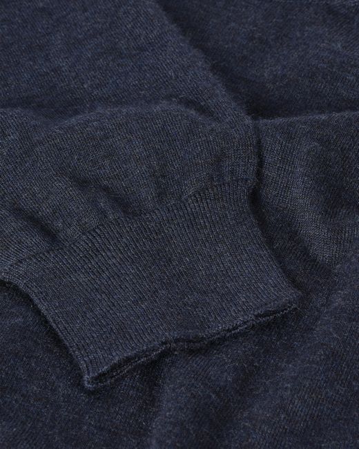 Johnstons Blue Fin Superfine Cashmere Jumper for men