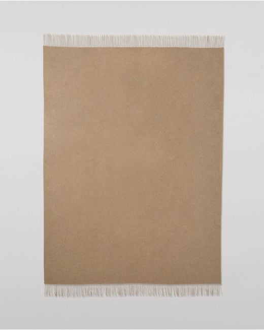 Johnstons Natural Reversible & Cashmere Throw